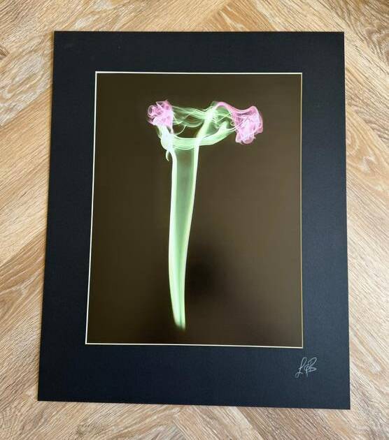 Roses in vase - limited mounted photo print, signed by Lynton Bolton - A3